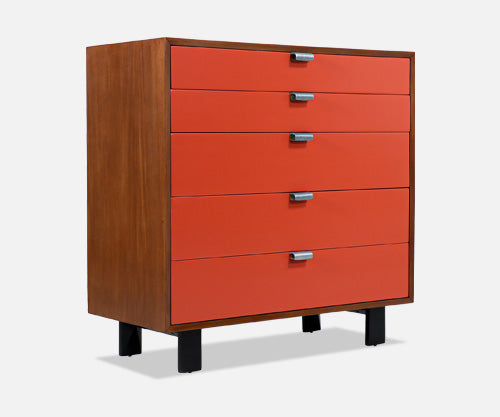 George Nelson Two-Tone Lacquered Chest of Drawers for Herman Miller