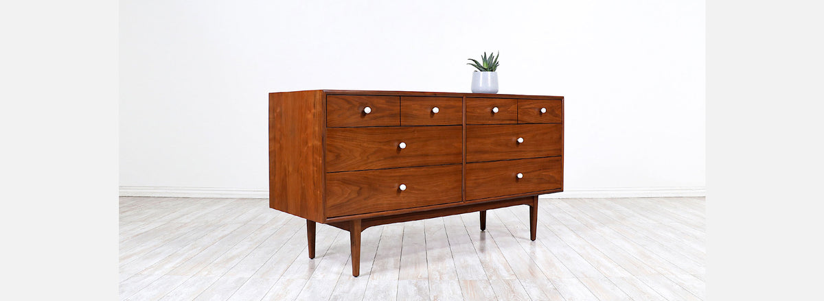Kipp Stewart & Stewart McDougall ”Declaration” Walnut Dresser for Drexel