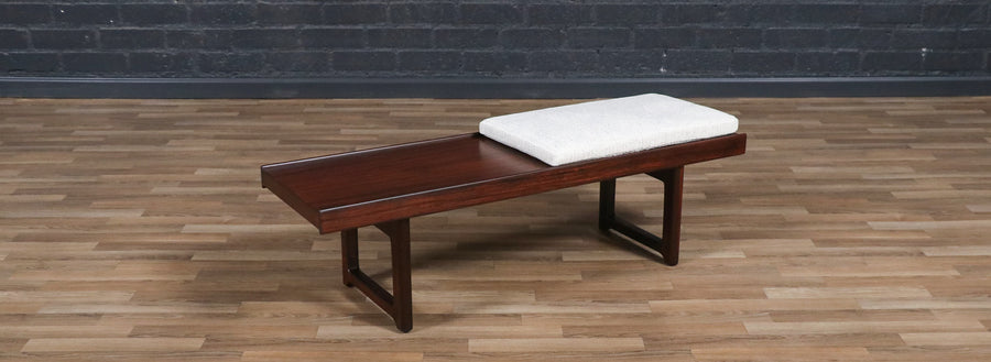 Torbjorn Afdal "Krobo" Rosewood Bench / Coffee Table for Bruksbo