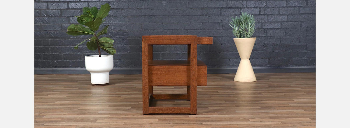 California Modern Two-Tier Night Stand by Paul Laszlo