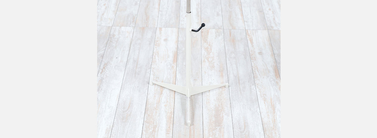 Petter Pepper Products Adjustable Tripod Teak & Purple Side Table