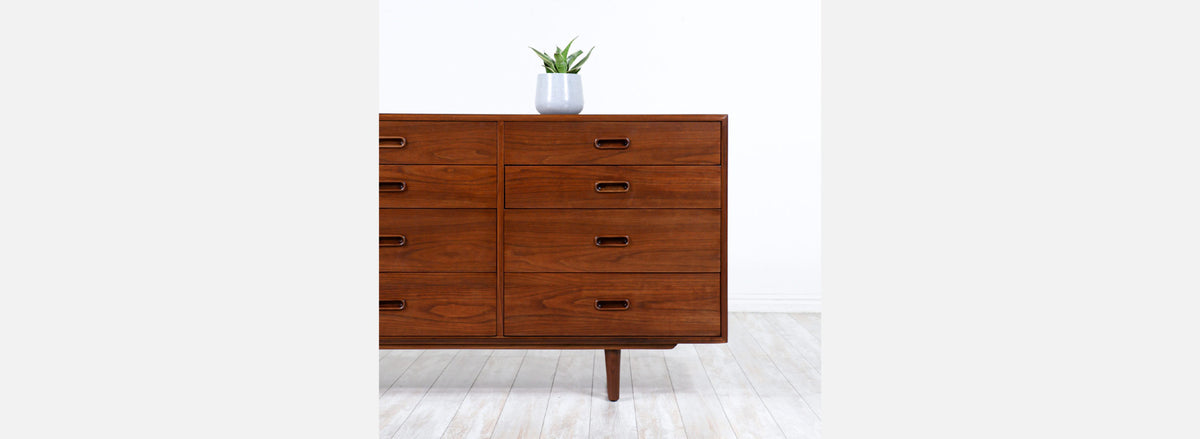Jack Cartwright Walnut 12-Drawer Dresser for Founders Co.