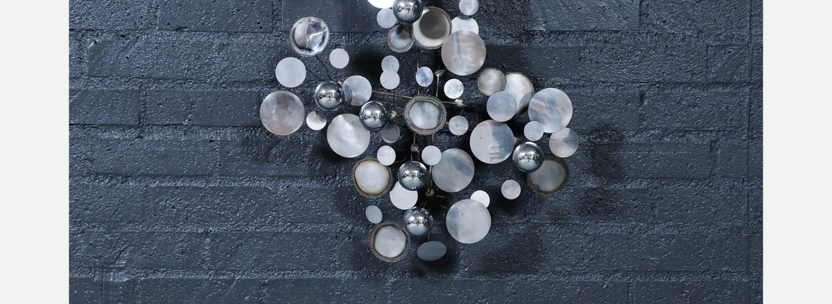 Californian Modernist "Raindrop" Chrome Sculpture by Curtis Jere