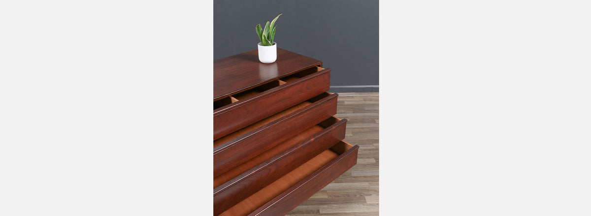 Scandinavian Modern Rosewood Dresser by Westnofa Furniture