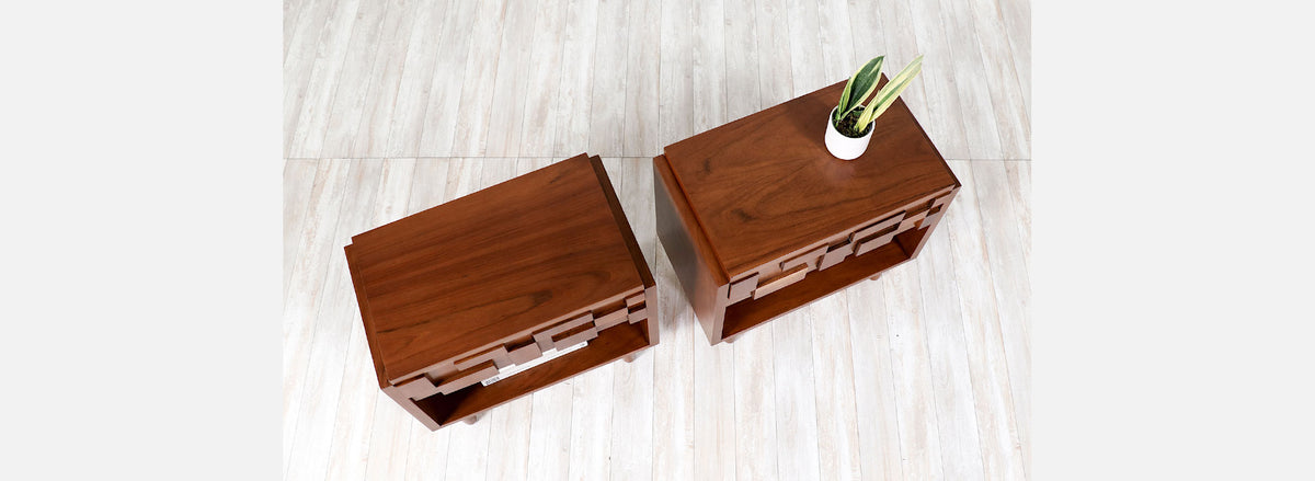 Mid-Century Modern "Stacatto" Night Stands by Lane 