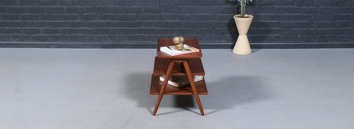 Merton L. Gershun Pyramid Tier Side Table for American of Martinsville