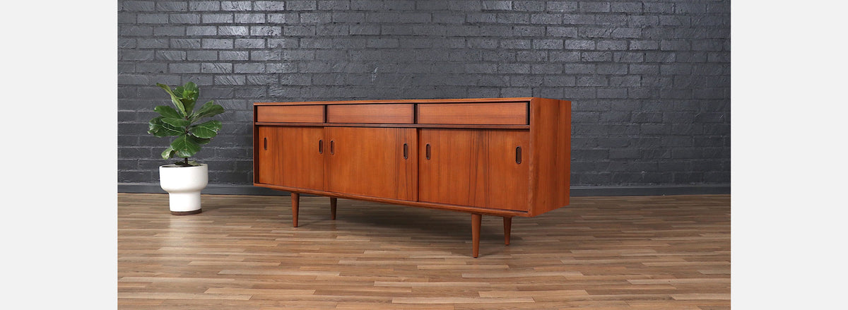 Mid-Century Modern Teak Credenza by Punch Design
