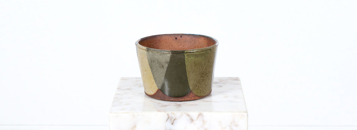 David Cressey Pro Artisan Flame Glaze Stoneware Vase