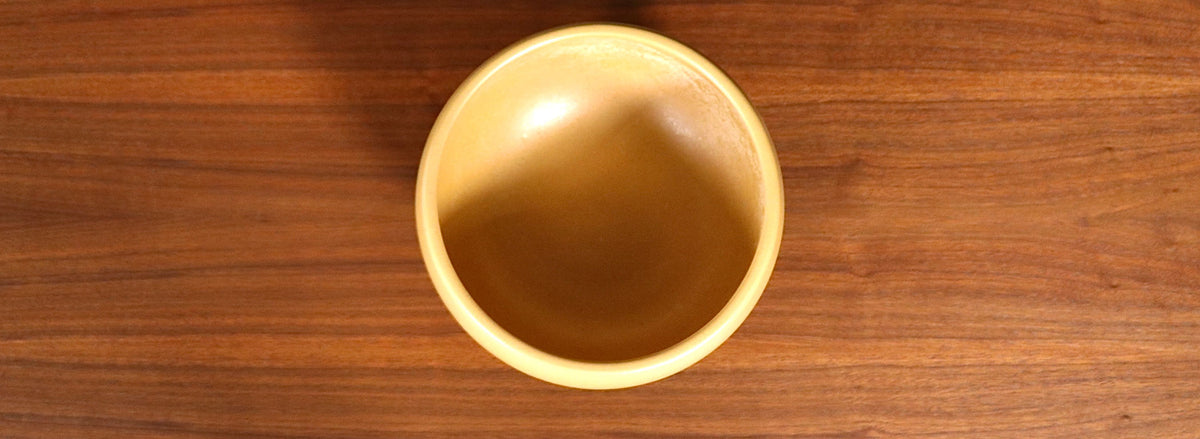 John Follis "Floating Pottery" Model-FB Mustard Glazed Planter for A.P. 