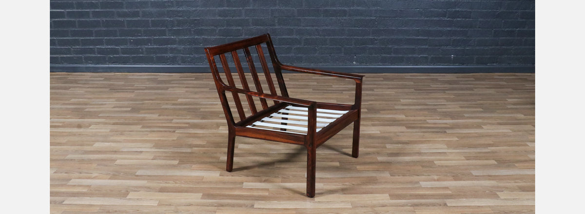 Fredrik Kayser Model-395 Rosewood Lounge Chair for Vatne Møbler