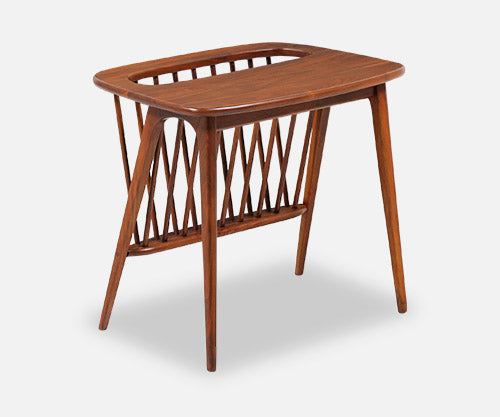 Arthur Umanoff Magazine Rack Side Table for Washington Woodcraft