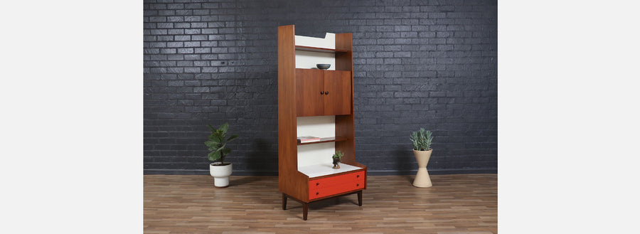 Kipp Stewart Lacquered & Walnut Bookshelf for Glenn of CA