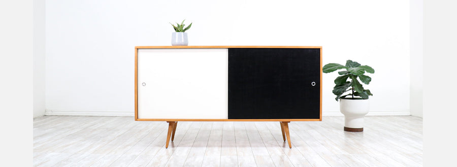 Paul McCobb Two-Tone Door Credenza for Winchendon Furniture 