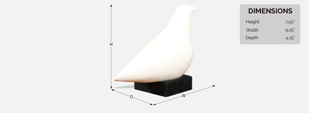 Cleo Hartwig "Peace" Dove Bird Sculpture