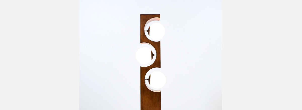 California Modern Geometric Globe Floor Lamp by Modeline