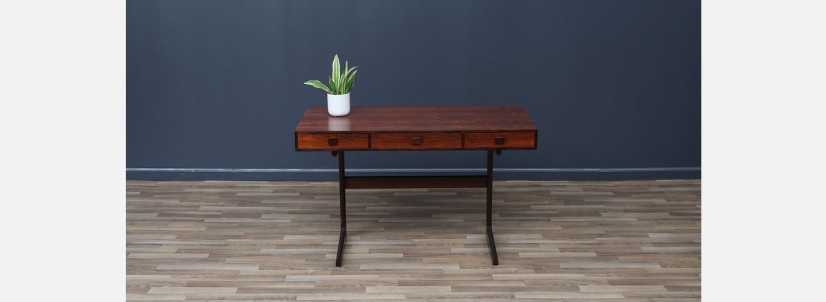 Danish Cantilever Floating Rosewood Desk by Georg Petersens