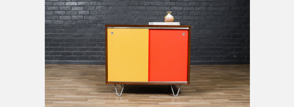 George Nelson Multi-Color Lacquered Cabinet for Herman Miller 