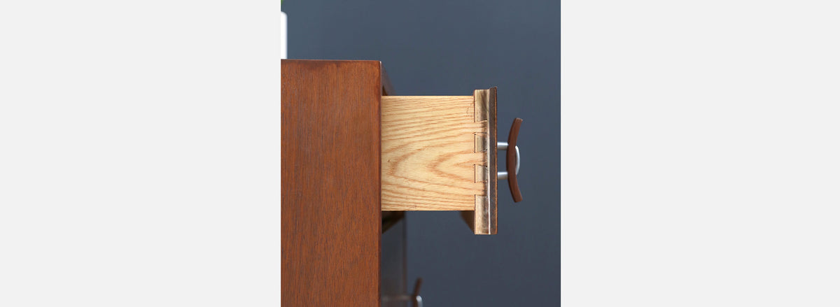 Stanley Young Walnut 3-Drawer Chest for Glenn of California