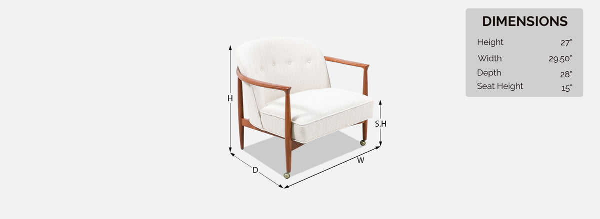 Danish Modern Teak Lounge Chair by Finn Andersen for Selig