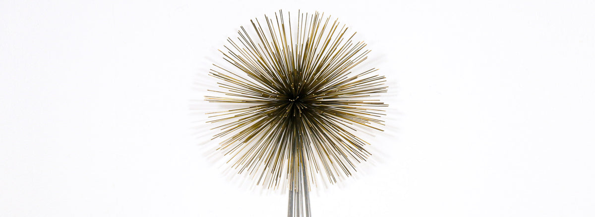 Vintage Curtis Jere Brass & Steel Wall-Hanging Spray Sculpture for Artisan House