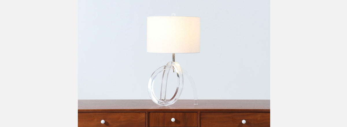 Dorothy Thorpe “Pretzel” Lucite Table Lamp