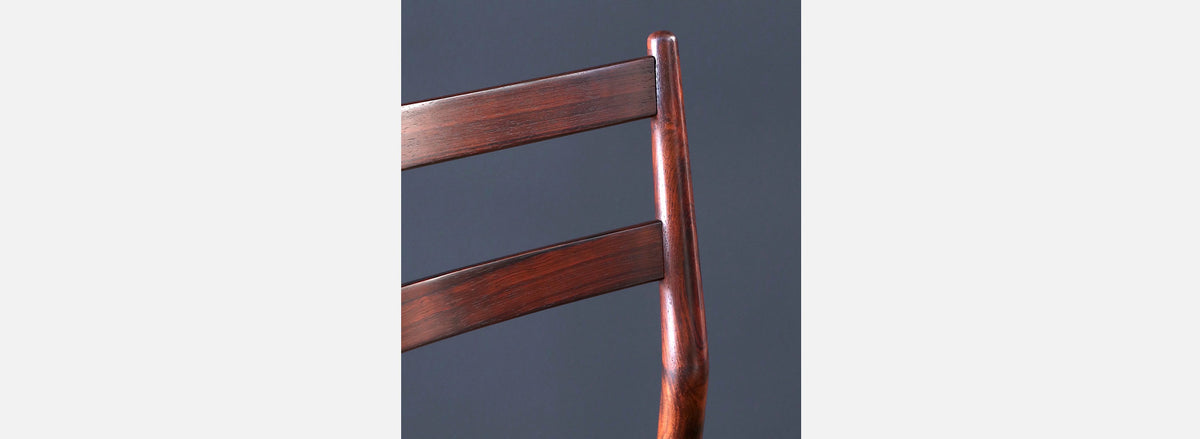 Helge Sibast Model-59 Rosewood & Leather Dining Chairs for Sibast Mobler