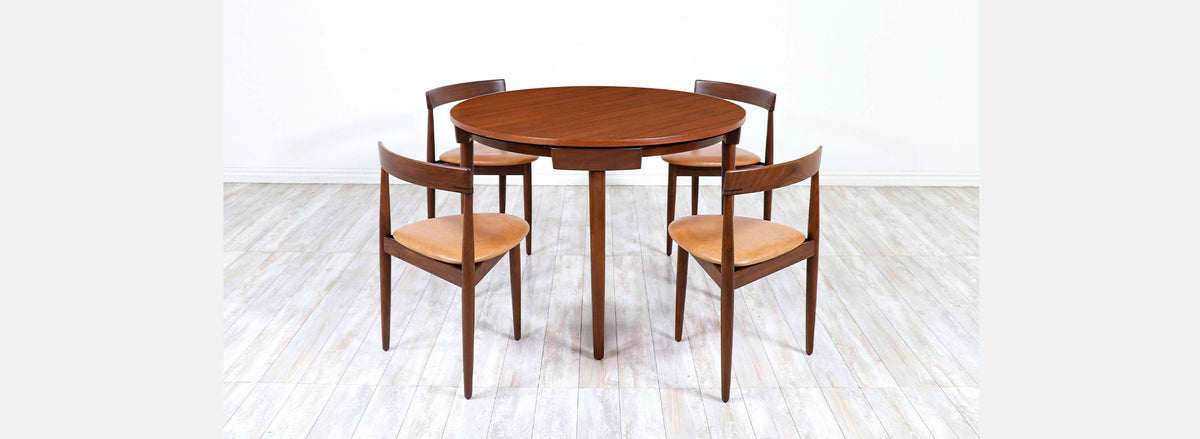 Danish Modern "Roundette" Teak Dining Set by Hans Olsen