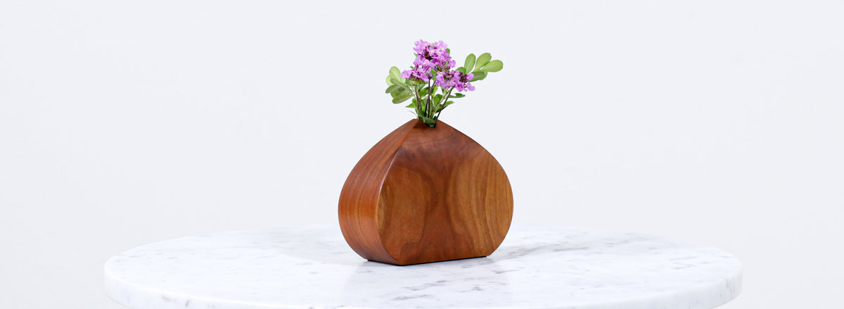Mid-Century Modern Teak Weedpot Vase