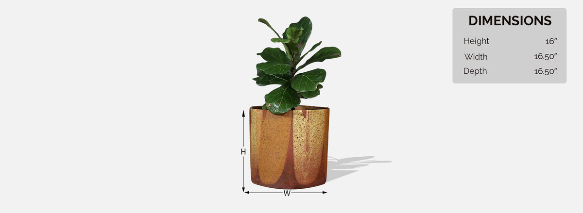Californian Modern "Flame Glaze" Planter by David Cressey & Robert Maxwell 