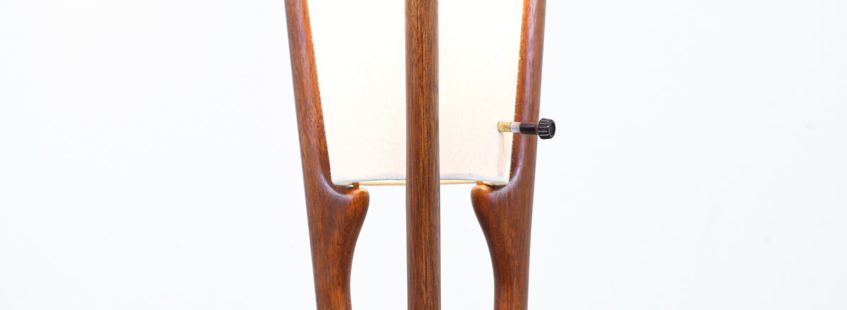 John Keal Sculpted Trident-Style Floor Lamp for Modeline of California