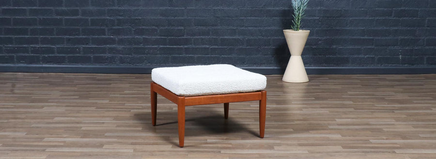 Swedish Modern Teak Stool by Folke Ohlsson for Dux