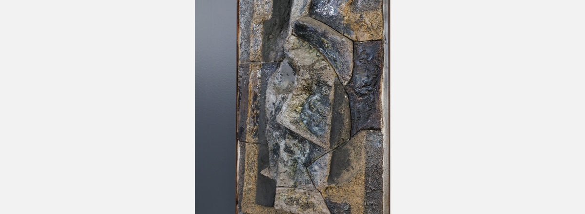 Mid-Century Modernist Cubist Concrete Wall Art