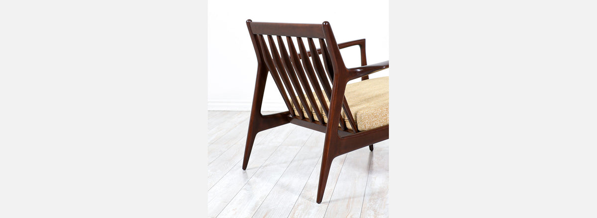 Danish Modern Sculpted Lounge Chairs by Ib Kofod-Larsen for Selig