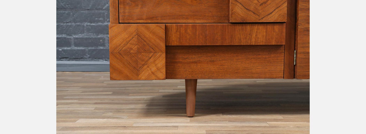 Mid-Century "Staccato" Brutalist Dresser by Lane