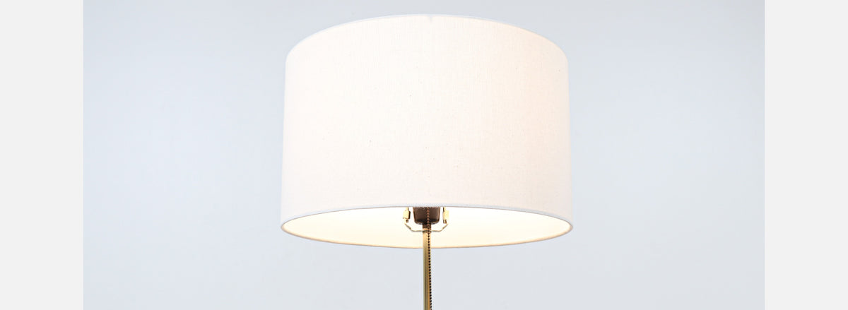 California Modern Sculpted Table Lamp with Inlaid Wood by Modeline of CA