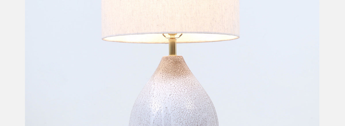 Mid-Century Modern Lava Glaze Ceramic Table Lamp