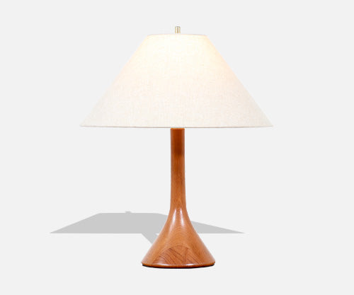 Danish Modern Sculpted Teak Table Lamp