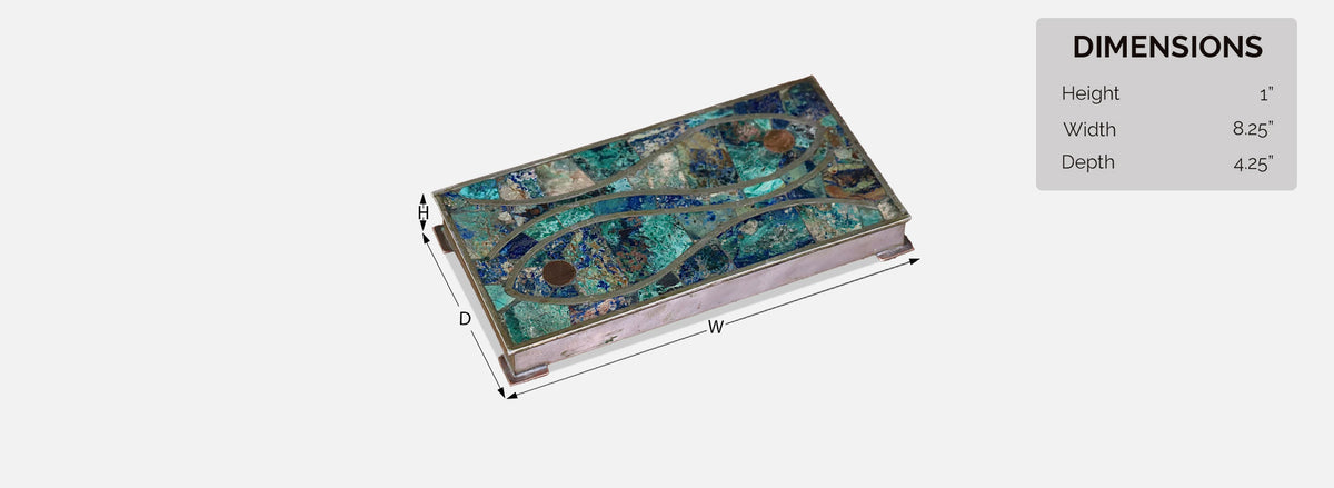 Mexican Modernist "Metales Casados" Box by Los Castillos