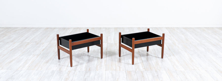 Hugo Frandsen Floating Teak Planters for Spøttrup Stolefabrik 