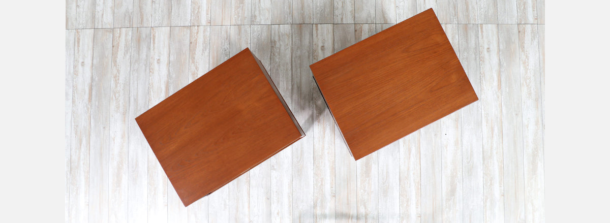 Mid-Century Modern Teak Night Stands by Yngve Ekstrom for Dux