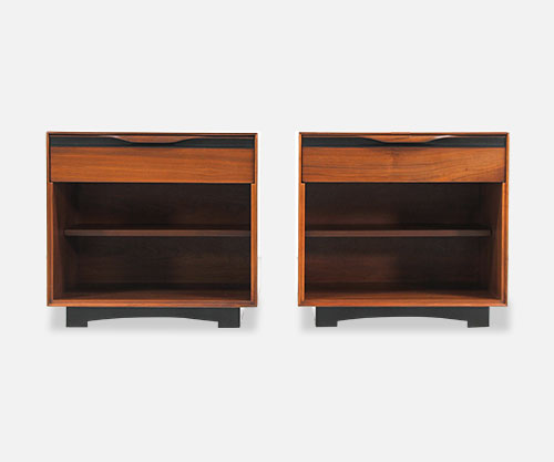 California Modernist Night Stands by John Kapel for Glenn of California