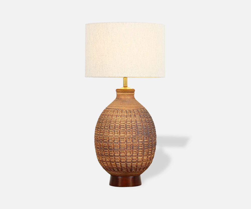 California Modern “N-Series” Ceramic Table Lamp by Bob Kinzie