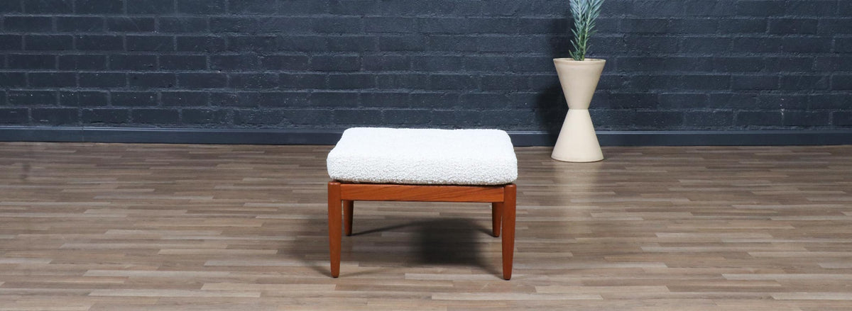 Swedish Modern Teak Stool by Folke Ohlsson for Dux