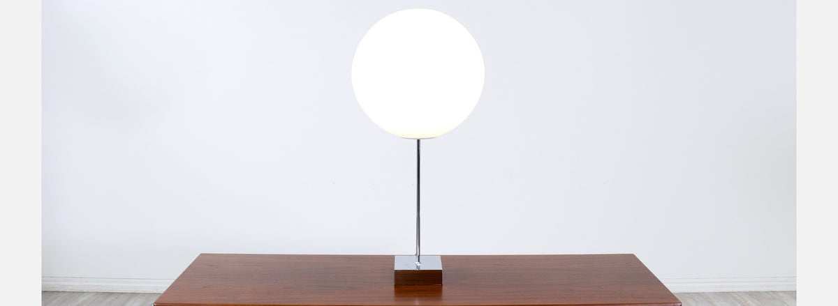 Robert Sonneman "Lollipop" Chrome Table Lamp