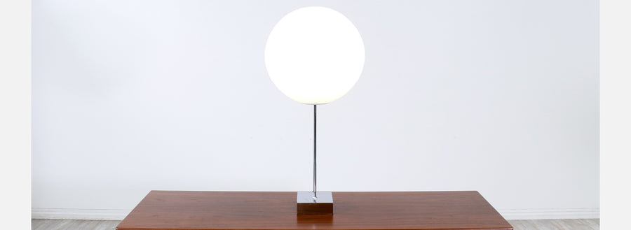 Robert Sonneman "Lollipop" Chrome Table Lamp