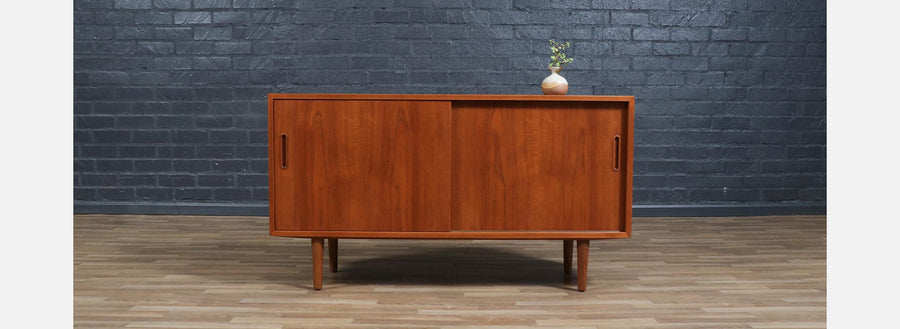 Danish Teak Credenza by Carlo Jensen for Hundevad