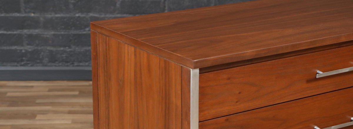 Paul McCobb "Linear Group" Dresser w/ Steel Accents for Calvin Furniture