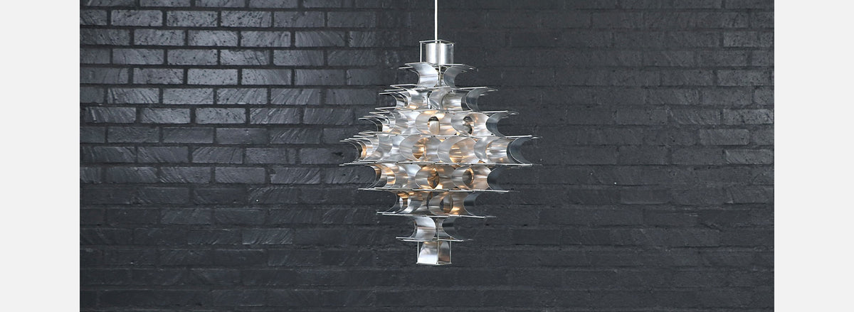 Vintage French Modern "Cassiope" Chandelier by Max Sauze