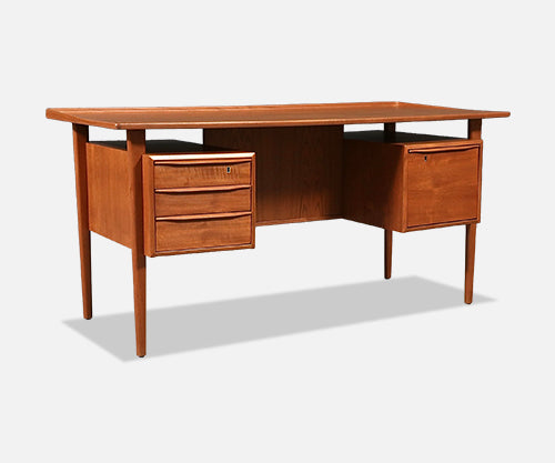 Danish Modern Floating-Top Desk by Peter Lovig Nielsen