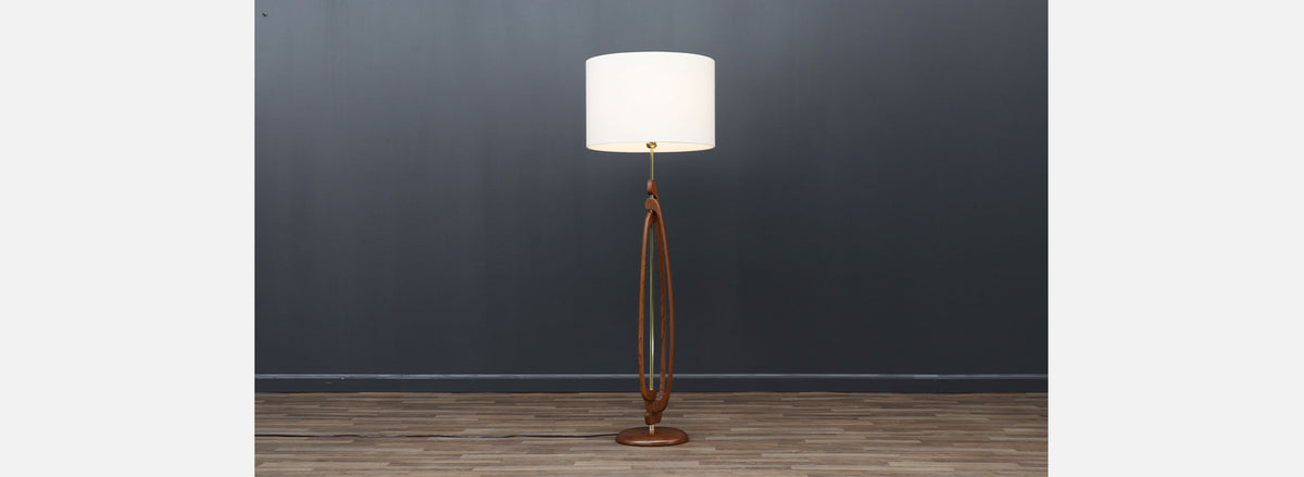 Mid-century Modern Floor Lamp for Roller Lamp Co